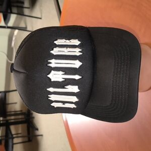 Culture Embroidered Trucker Mesh Snapback Hat Cap